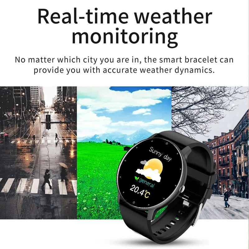 Smart Watch Men Full Touch Screen Sport Fitness Watch IP67 Waterproof Bluetooth For Android ios smartwatch Men+box