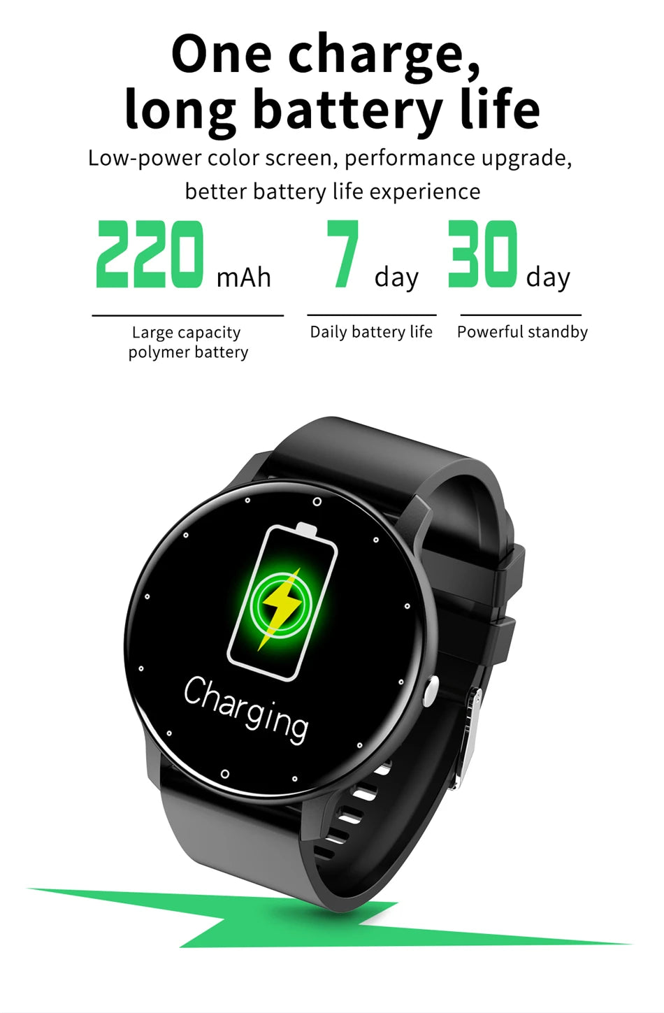 Smart Watch Men Full Touch Screen Sport Fitness Watch IP67 Waterproof Bluetooth For Android ios smartwatch Men+box
