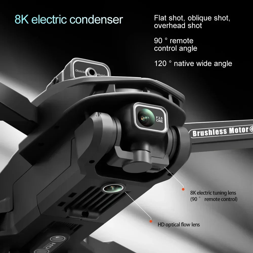 V168 Drone 8K 5G WIFI GPS Professional HD Aerial Photography DualCamera Omnidirectional Obstacle Avoidance Original