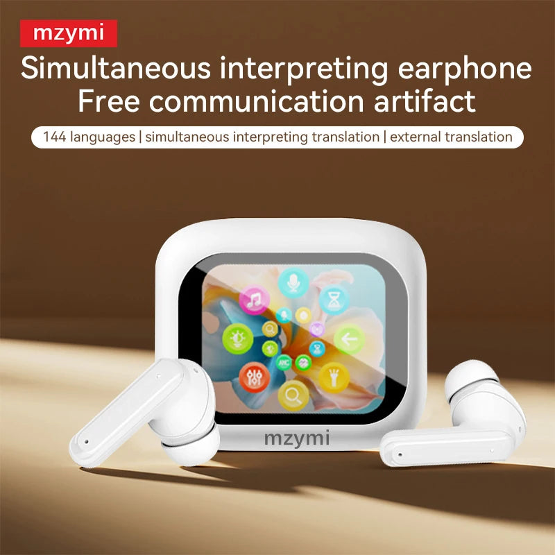 mzymi E18 Pro Bluetooth5.4 Headphones Noise Cancelling Gaming Headset Waterproof Sports Earphone TWS In Ear Earbuds For XIAOMI