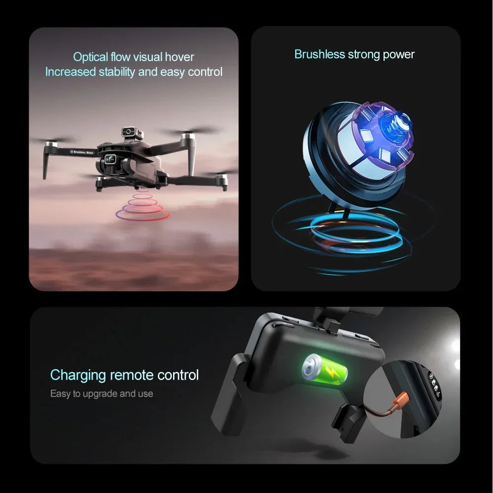 V168 Drone 8K 5G WIFI GPS Professional HD Aerial Photography DualCamera Omnidirectional Obstacle Avoidance Original
