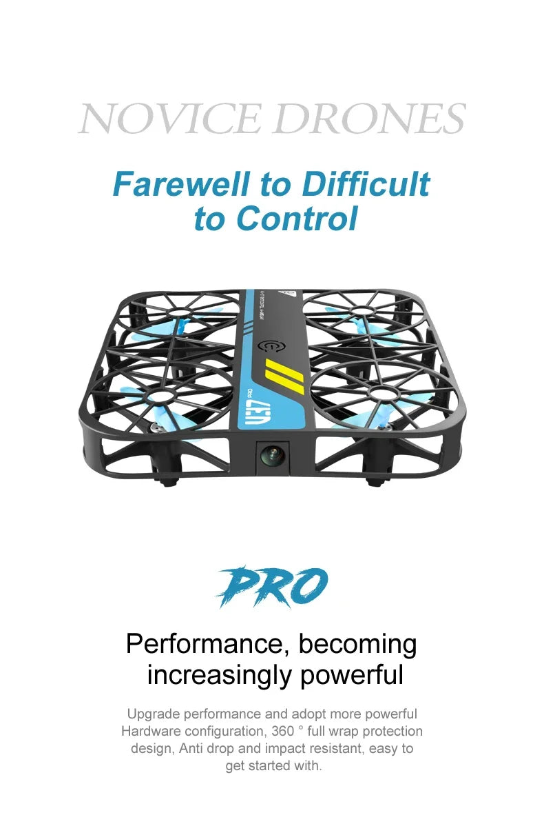 Drone V37 with Camera 8K HD Easy To Carry WiFi FPV Dron Pocket Rc Helicopter Quadcopter Family Toys Gift