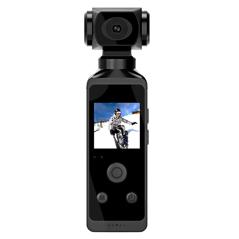 Pocket 4K Ultra HD Action Camera 270° Rotatable Vlog Wifi Mini Sports Cam Waterproof Case Helmet Travel Bicycle Driver Recorder