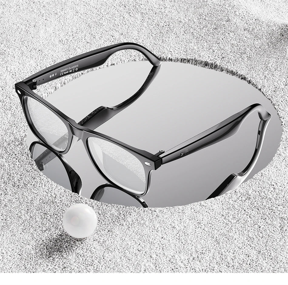 New AI Intelligent Translator Bluetooth Smart Glasses Men 163 Language AI Automatic Dialogue Translation Bluetooth Glasses Women