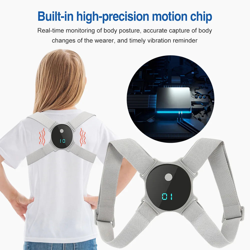 Intelligent Vibration Reminder Posture Corrector Anti Hunchback Belt Preventing Myopia Hunchback Device For Adult Child