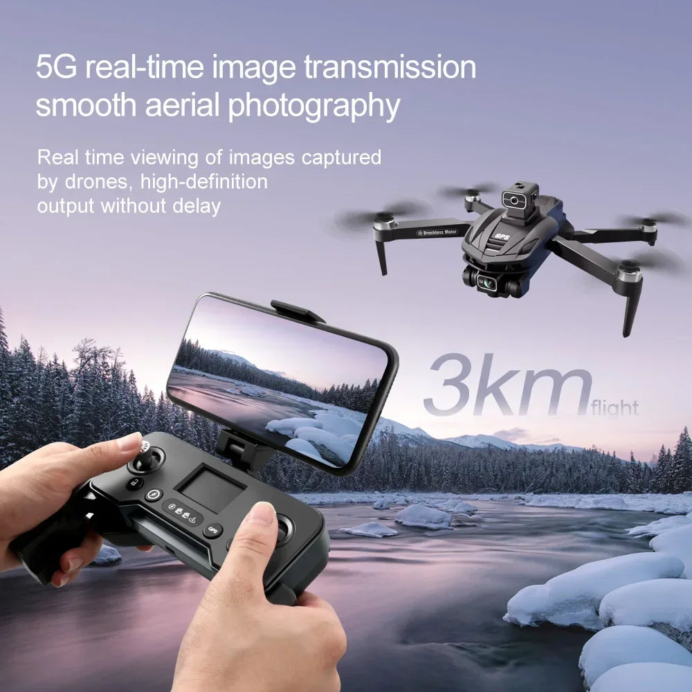 V168 Drone 8K 5G WIFI GPS Professional HD Aerial Photography DualCamera Omnidirectional Obstacle Avoidance Original