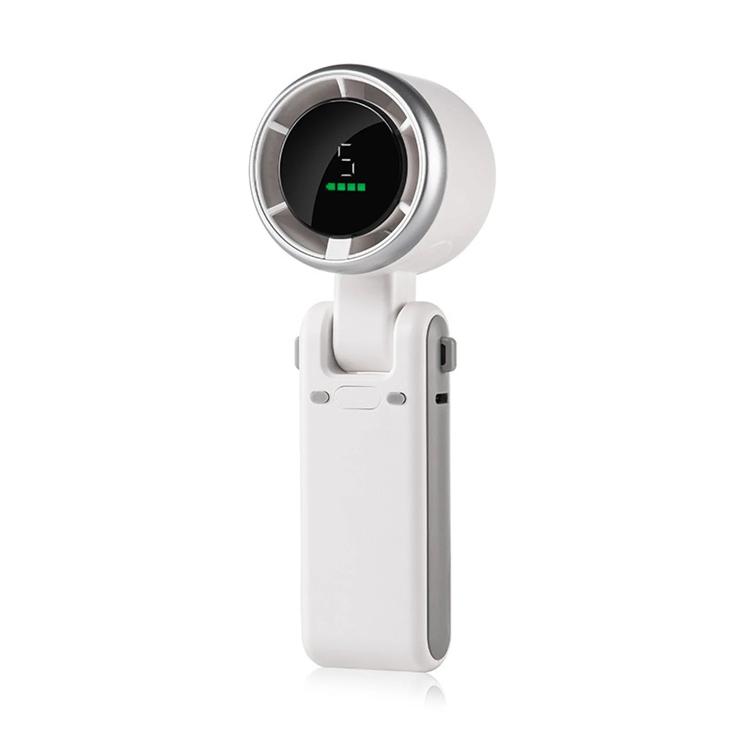 Rechargeable High Speed Turbo Fan Outdoor Portable Handheld Fan Hanging Neck Cooling Fan Mini Foldable Desktop Fan With Lanyard