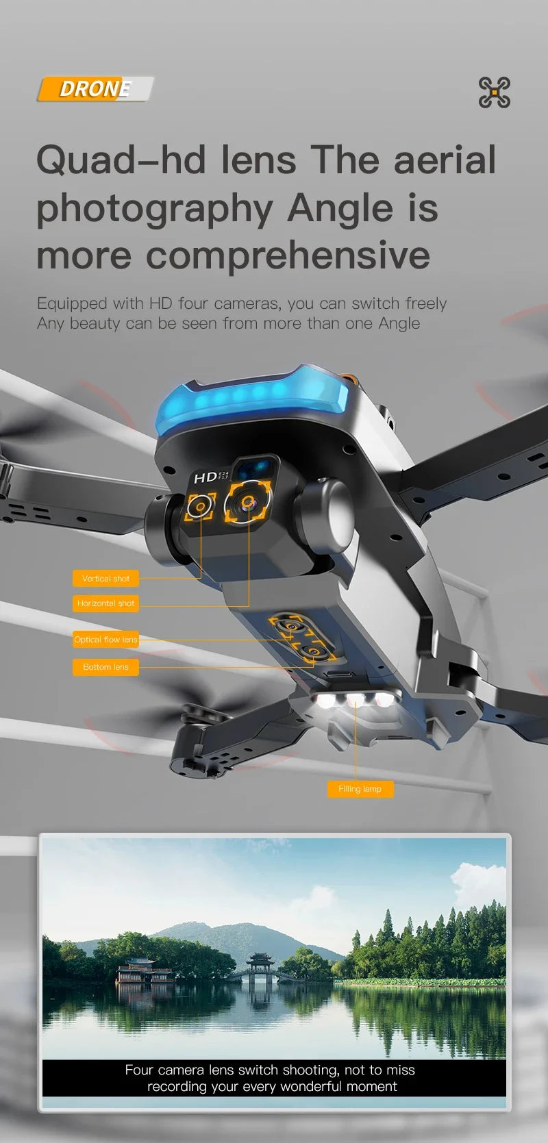 P15 Drone 4K Professional Camera 8K GPS HD Aerial Photography Dual-Camera Omnidirectional Obstacle Avoidance Drone