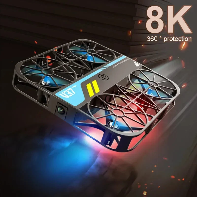 Drone V37 with Camera 8K HD Easy To Carry WiFi FPV Dron Pocket Rc Helicopter Quadcopter Family Toys Gift