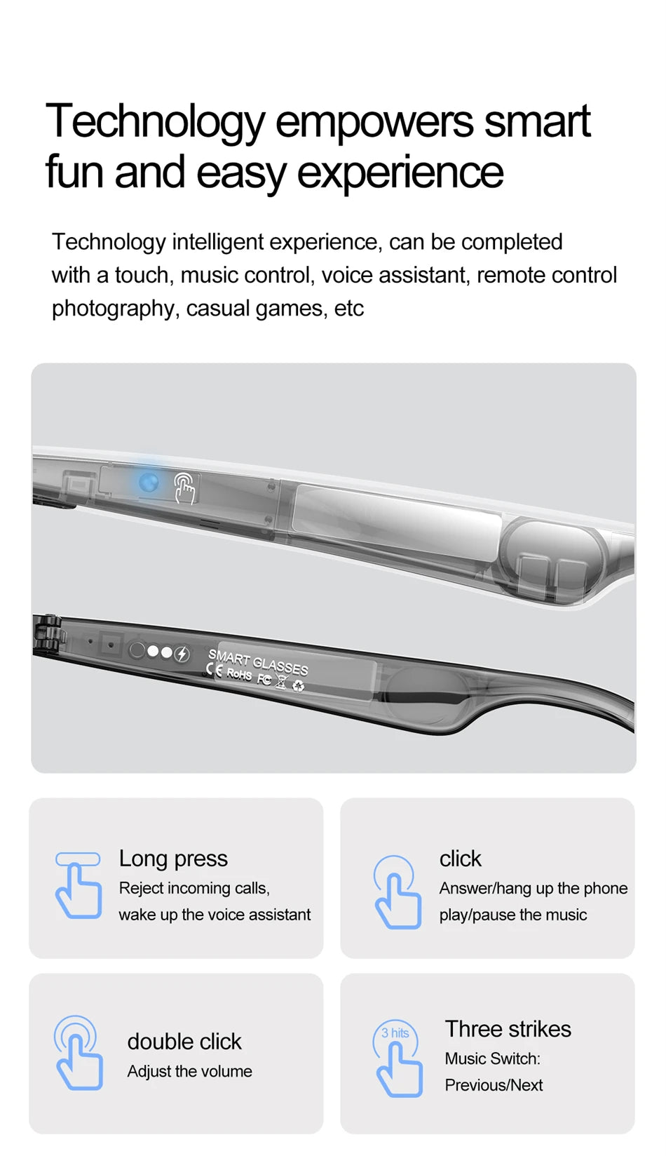 New AI Intelligent Translator Bluetooth Smart Glasses Men 163 Language AI Automatic Dialogue Translation Bluetooth Glasses Women