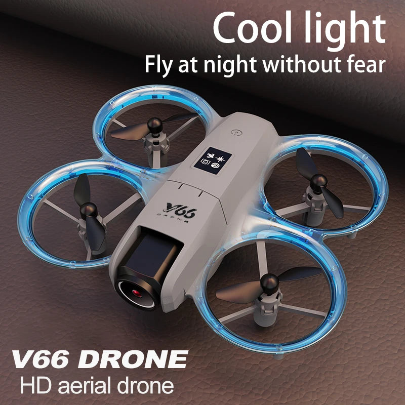 V66 Drone 4K Profesional Dual Camera Headless Mode Obstacle Avoidance WiFi FPV Dron 360° Flip RC Quadcopter Toys for Kids