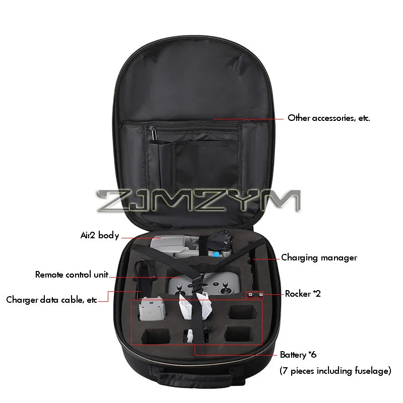 Drone Hardshell Backpack Waterproof Portable Double Shoulder Bag Outdoor Travel Handbag For Storage Drone Accessories