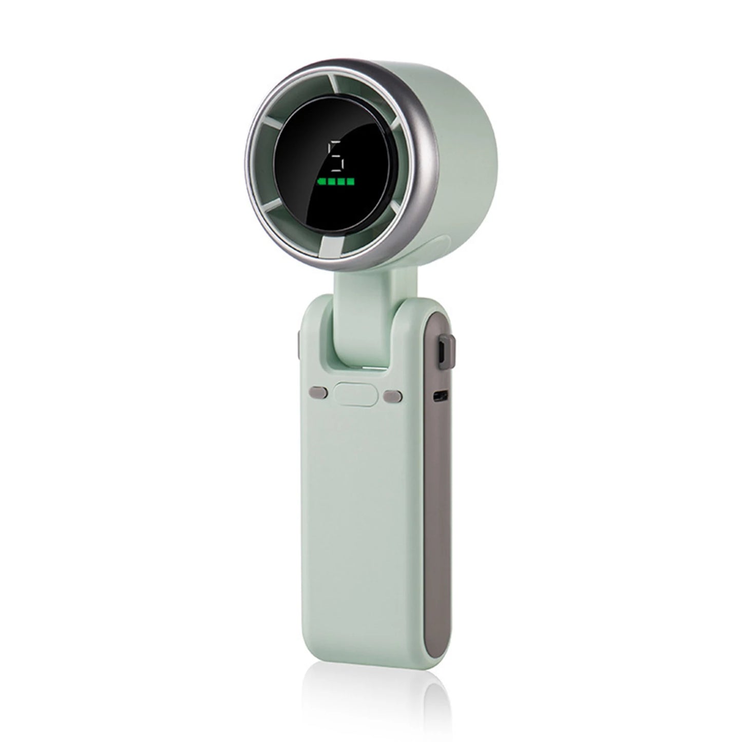 Rechargeable High Speed Turbo Fan Outdoor Portable Handheld Fan Hanging Neck Cooling Fan Mini Foldable Desktop Fan With Lanyard