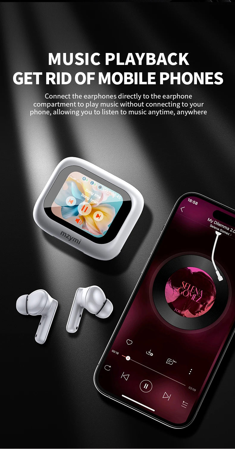 mzymi E18 Pro Bluetooth5.4 Headphones Noise Cancelling Gaming Headset Waterproof Sports Earphone TWS In Ear Earbuds For XIAOMI