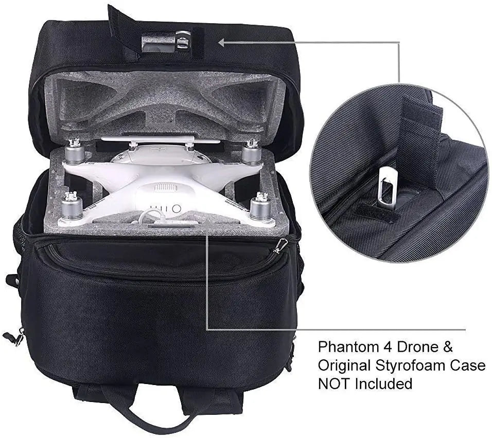 Hard Shell Backpack for DJI Phantom 4 Pro Quadcopter Drones, Waterproof Hard Carrying Case,Travel Backpack for DJI Phantom 4 Pro