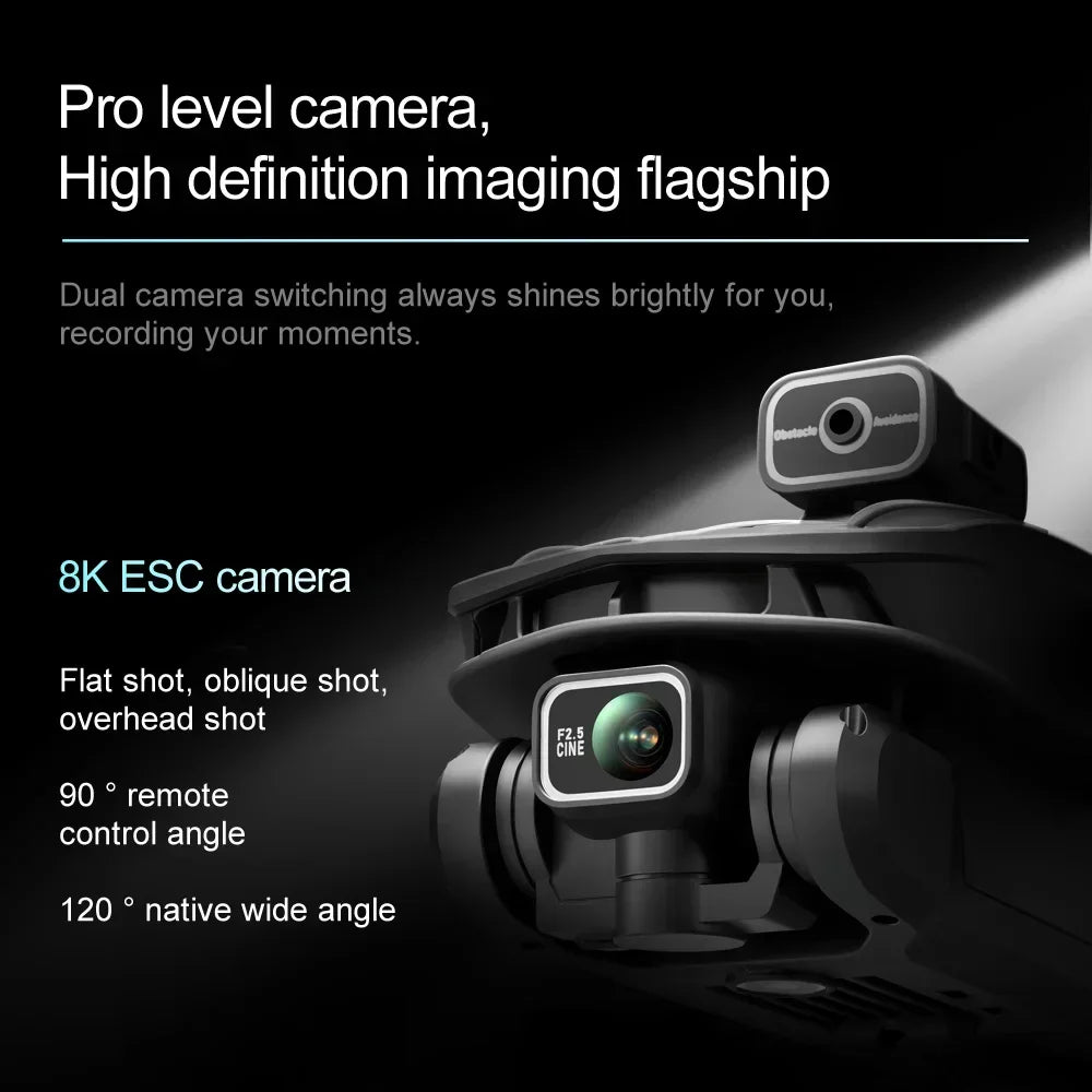 V168 Drone 8K 5G WIFI GPS Professional HD Aerial Photography DualCamera Omnidirectional Obstacle Avoidance Original