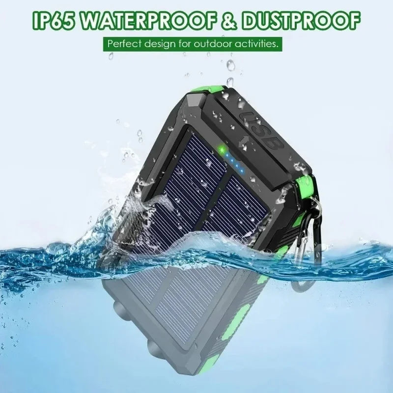 200000mAh Solar Power Bank Portable Large Capacity Charger Compatible 120W Super Fast Charging For iPhone Samsun Huawei Xiaomi