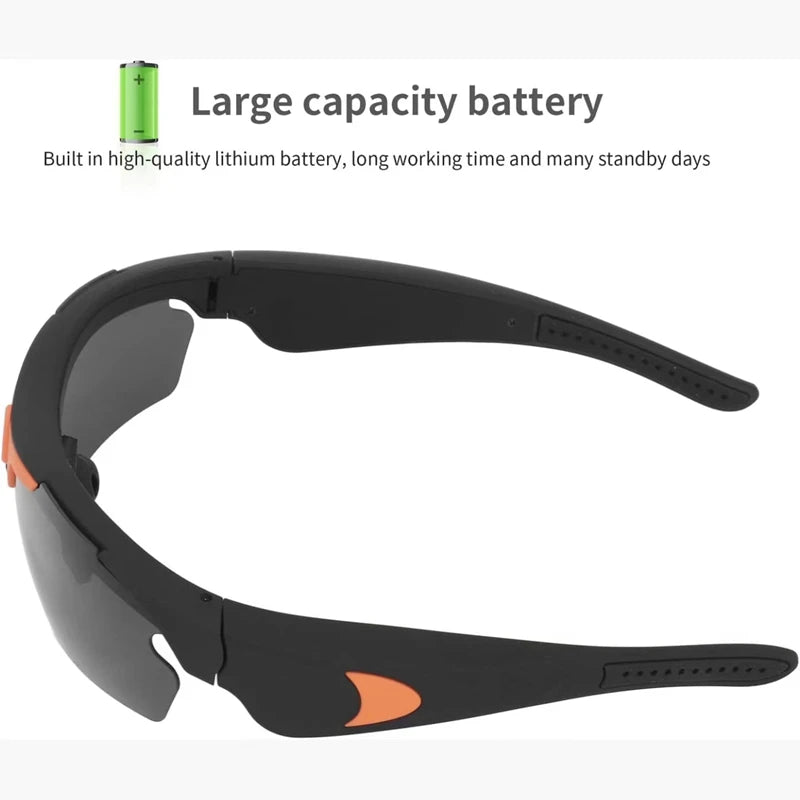 Smart Glasses HD 1080P - Camera Audio Video Riding Recorder Camcorder Outdoor Sports Driving Glasses Action Camera New 2025