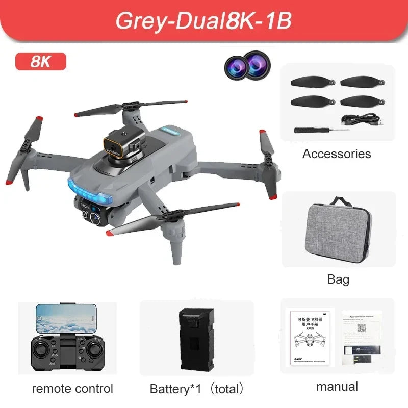 P15 Drone 4K Professional Camera 8K GPS HD Aerial Photography Dual-Camera Omnidirectional Obstacle Avoidance Drone