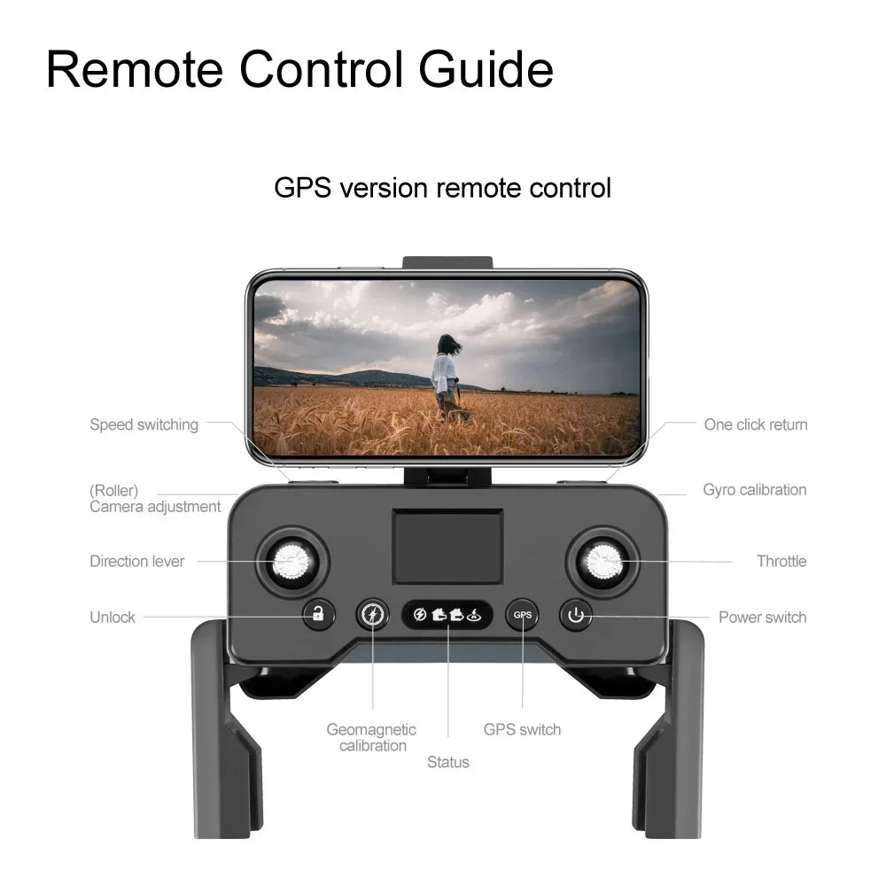 V168 Drone 8K 5G WIFI GPS Professional HD Aerial Photography DualCamera Omnidirectional Obstacle Avoidance Original