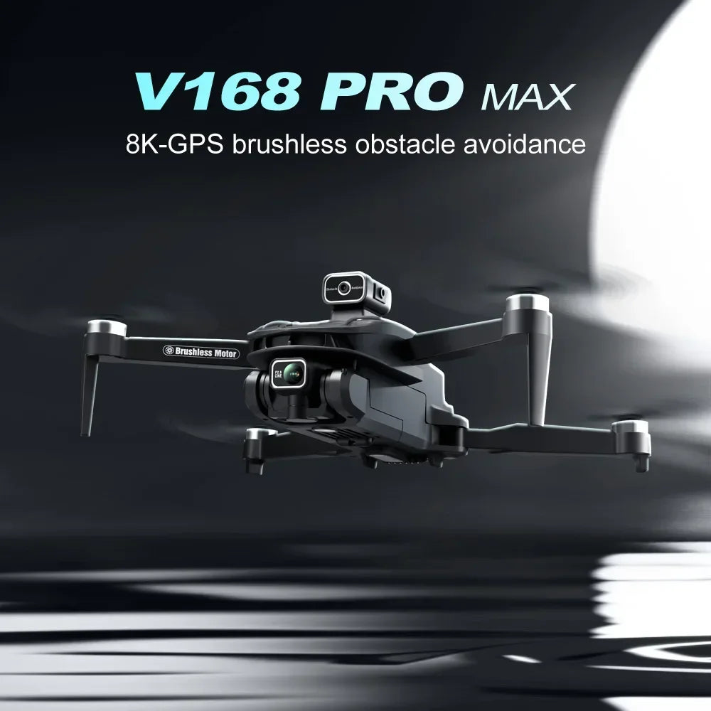 V168 Drone 8K 5G WIFI GPS Professional HD Aerial Photography DualCamera Omnidirectional Obstacle Avoidance Original