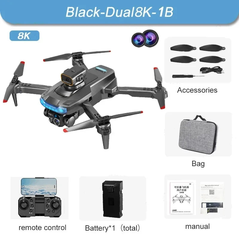 P15 Drone 4K Professional Camera 8K GPS HD Aerial Photography Dual-Camera Omnidirectional Obstacle Avoidance Drone