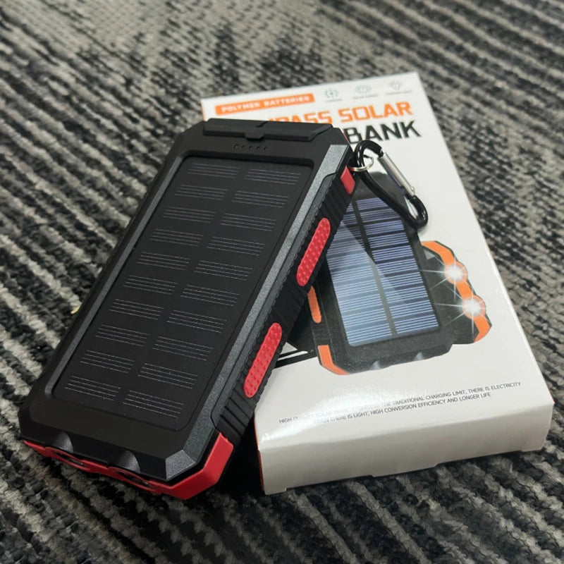 200000mAh Solar Power Bank Portable Large Capacity Charger Compatible 120W Super Fast Charging For iPhone Samsun Huawei Xiaomi