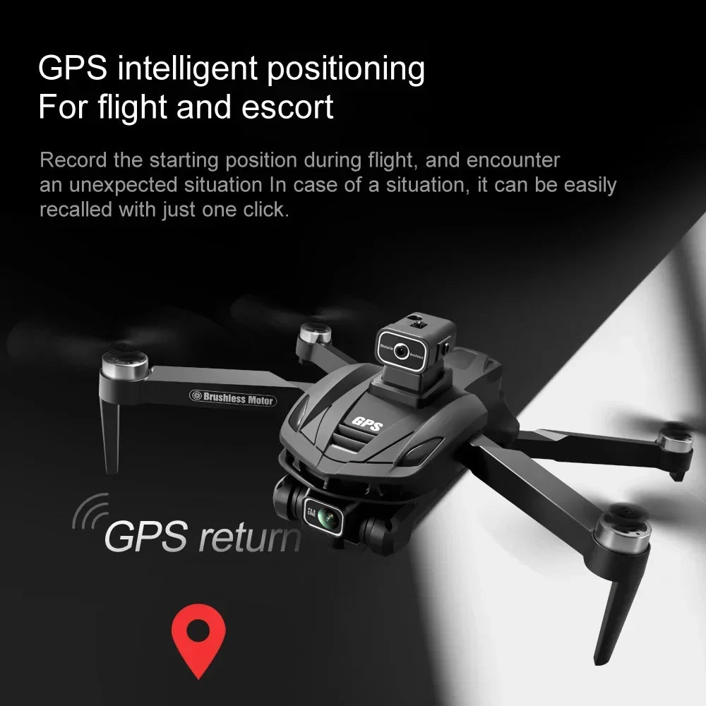 V168 Drone 8K 5G WIFI GPS Professional HD Aerial Photography DualCamera Omnidirectional Obstacle Avoidance Original