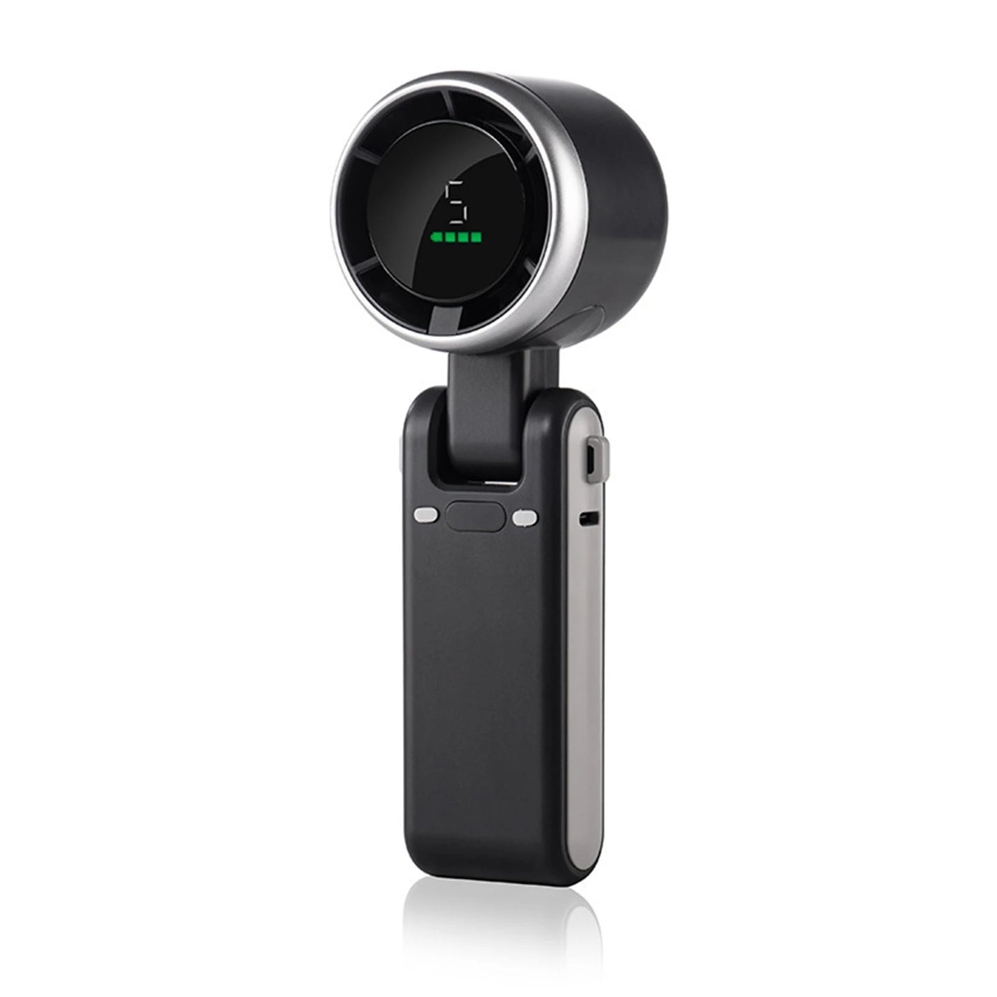 Rechargeable High Speed Turbo Fan Outdoor Portable Handheld Fan Hanging Neck Cooling Fan Mini Foldable Desktop Fan With Lanyard