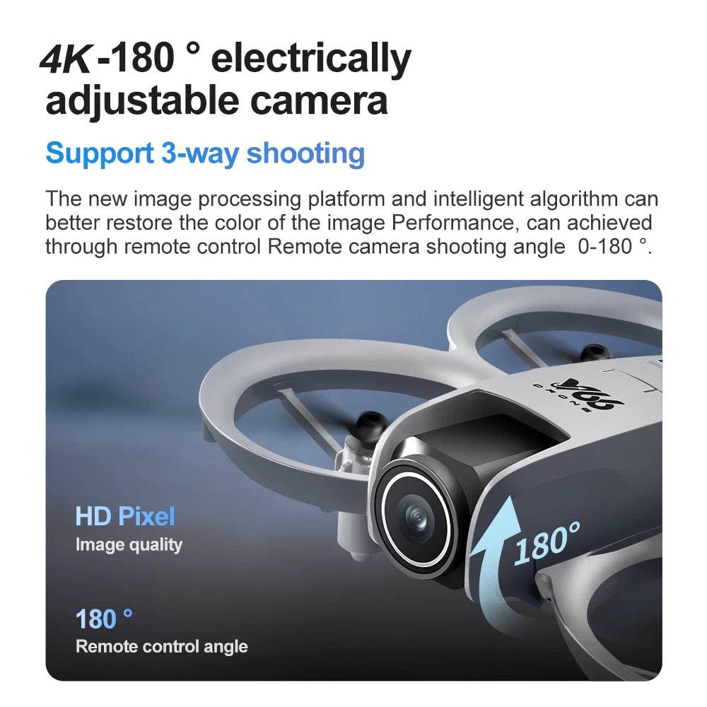 V66 Drone 4K Profesional Dual Camera Headless Mode Obstacle Avoidance WiFi FPV Dron 360° Flip RC Quadcopter Toys for Kids