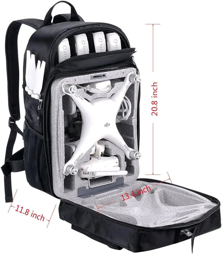 Hard Shell Backpack for DJI Phantom 4 Pro Quadcopter Drones, Waterproof Hard Carrying Case,Travel Backpack for DJI Phantom 4 Pro