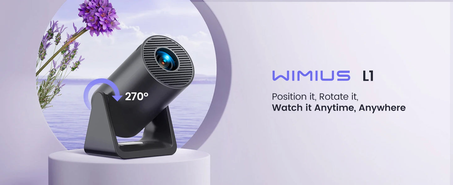 X77 Mini Projector 1080P Support 300 ANSI Android 11 Wifi Bluetooth Projector Auto Keystone Home Projector Portable