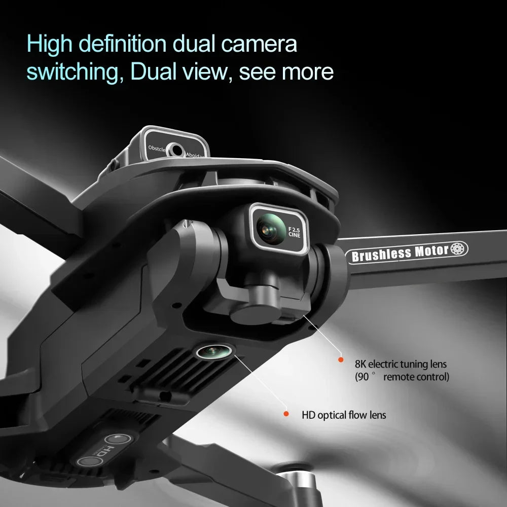 V168 Drone 8K 5G WIFI GPS Professional HD Aerial Photography DualCamera Omnidirectional Obstacle Avoidance Original
