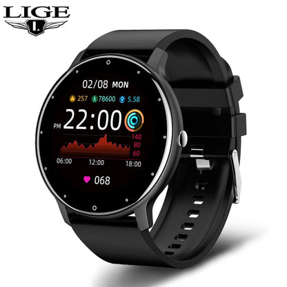 Smart Watch Men Full Touch Screen Sport Fitness Watch IP67 Waterproof Bluetooth For Android ios smartwatch Men+box