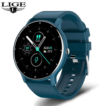 Smart Watch Men Full Touch Screen Sport Fitness Watch IP67 Waterproof Bluetooth For Android ios smartwatch Men+box