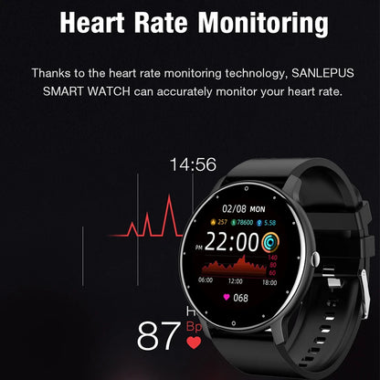 Smart Watch Men Full Touch Screen Sport Fitness Watch IP67 Waterproof Bluetooth For Android ios smartwatch Men+box