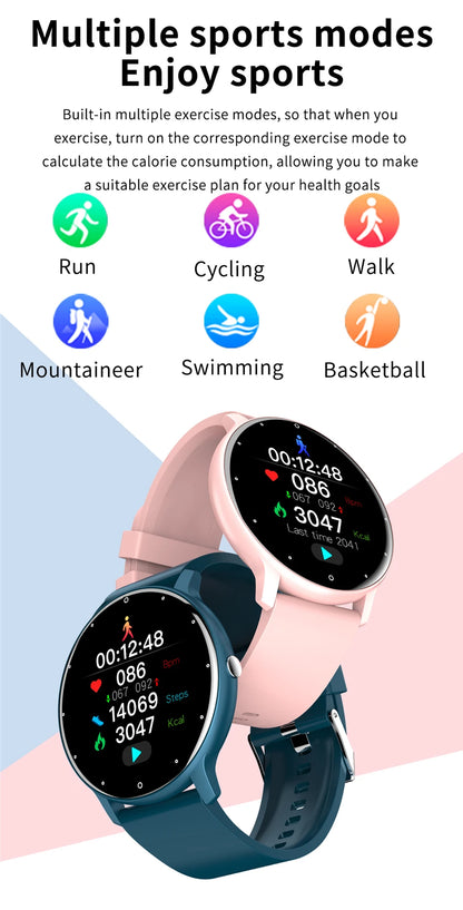 Smart Watch Men Full Touch Screen Sport Fitness Watch IP67 Waterproof Bluetooth For Android ios smartwatch Men+box