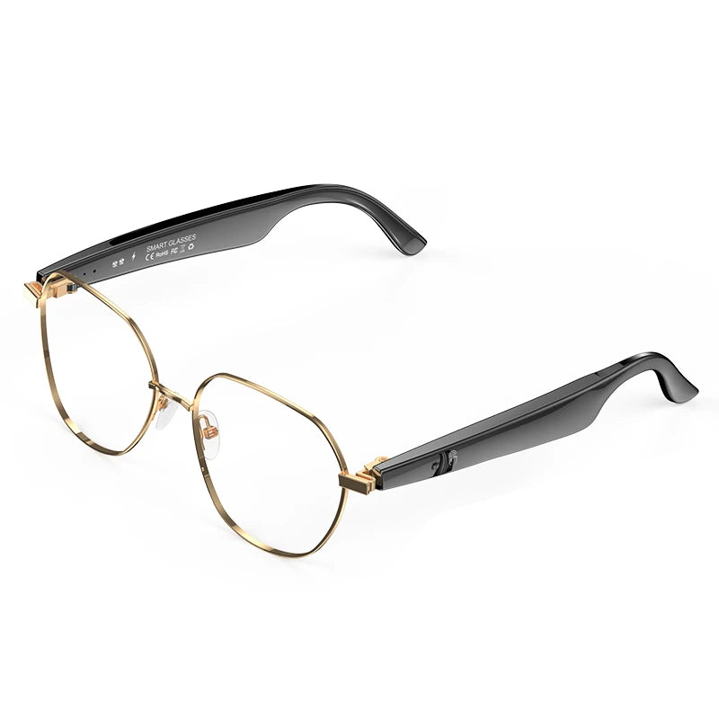 New AI Intelligent Translator Bluetooth Smart Glasses Men 163 Language AI Automatic Dialogue Translation Bluetooth Glasses Women