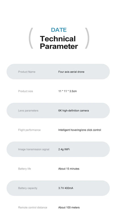Drone V37 with Camera 8K HD Easy To Carry WiFi FPV Dron Pocket Rc Helicopter Quadcopter Family Toys Gift