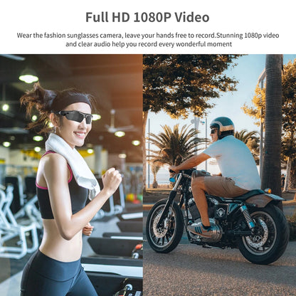 Smart Glasses HD 1080P - Camera Audio Video Riding Recorder Camcorder Outdoor Sports Driving Glasses Action Camera New 2025