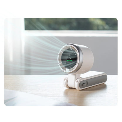 Rechargeable High Speed Turbo Fan Outdoor Portable Handheld Fan Hanging Neck Cooling Fan Mini Foldable Desktop Fan With Lanyard