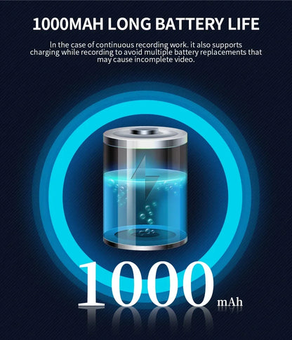 Pocket 4K Ultra HD Action Camera 270° Rotatable Vlog Wifi Mini Sports Cam Waterproof Case Helmet Travel Bicycle Driver Recorder