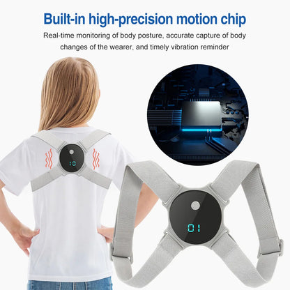 Intelligent Vibration Reminder Posture Corrector Anti Hunchback Belt Preventing Myopia Hunchback Device For Adult Child