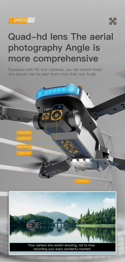 P15 Drone 4K Professional Camera 8K GPS HD Aerial Photography Dual-Camera Omnidirectional Obstacle Avoidance Drone
