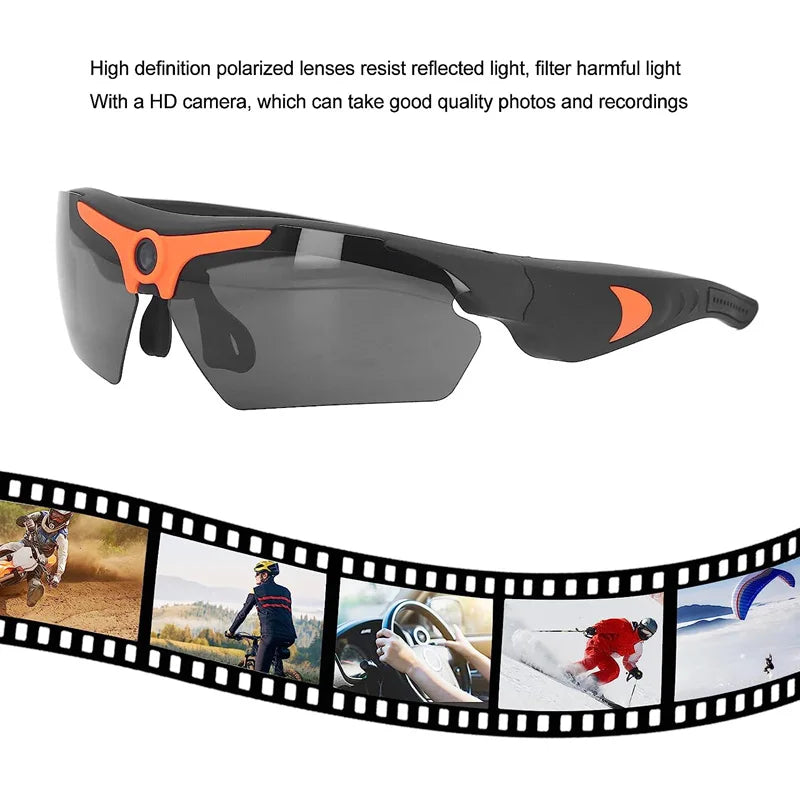 Smart Glasses HD 1080P - Camera Audio Video Riding Recorder Camcorder Outdoor Sports Driving Glasses Action Camera New 2025