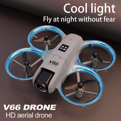 V66 Drone 4K Profesional Dual Camera Headless Mode Obstacle Avoidance WiFi FPV Dron 360° Flip RC Quadcopter Toys for Kids