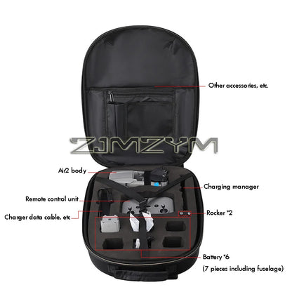Drone Hardshell Backpack Waterproof Portable Double Shoulder Bag Outdoor Travel Handbag For Storage Drone Accessories