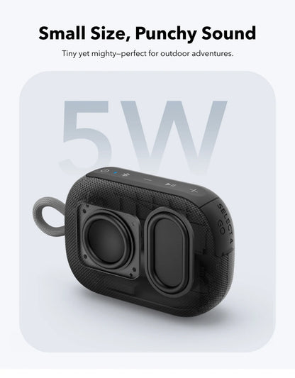 Soundcore Select 4 Go Bluetooth Speaker, Ultra Portable, Up to 20 Hours of Playtime, IP67 Waterproof and Dustproof, Floatable