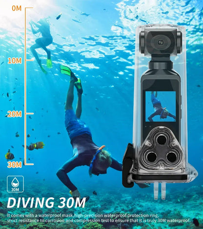 Pocket 4K Ultra HD Action Camera 270° Rotatable Vlog Wifi Mini Sports Cam Waterproof Case Helmet Travel Bicycle Driver Recorder