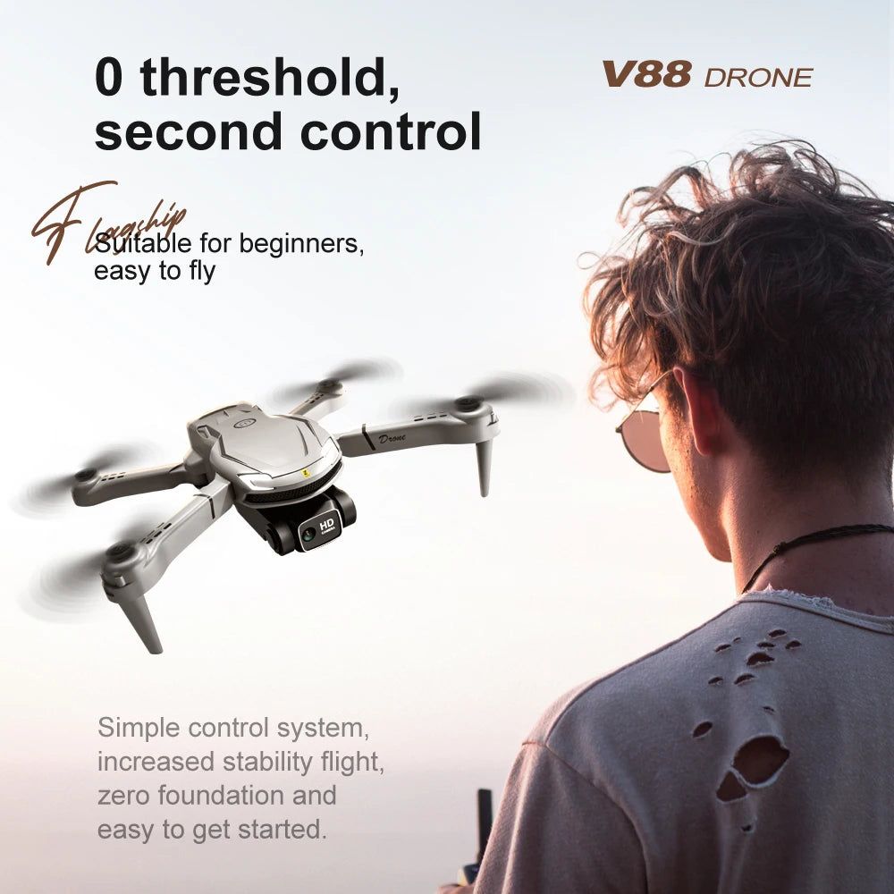 V88 Drone 8K 5G GPS FPV Professional HD Aerial Photography Remote Control Aircraft HD Camera Quadcopter Toys Drone
